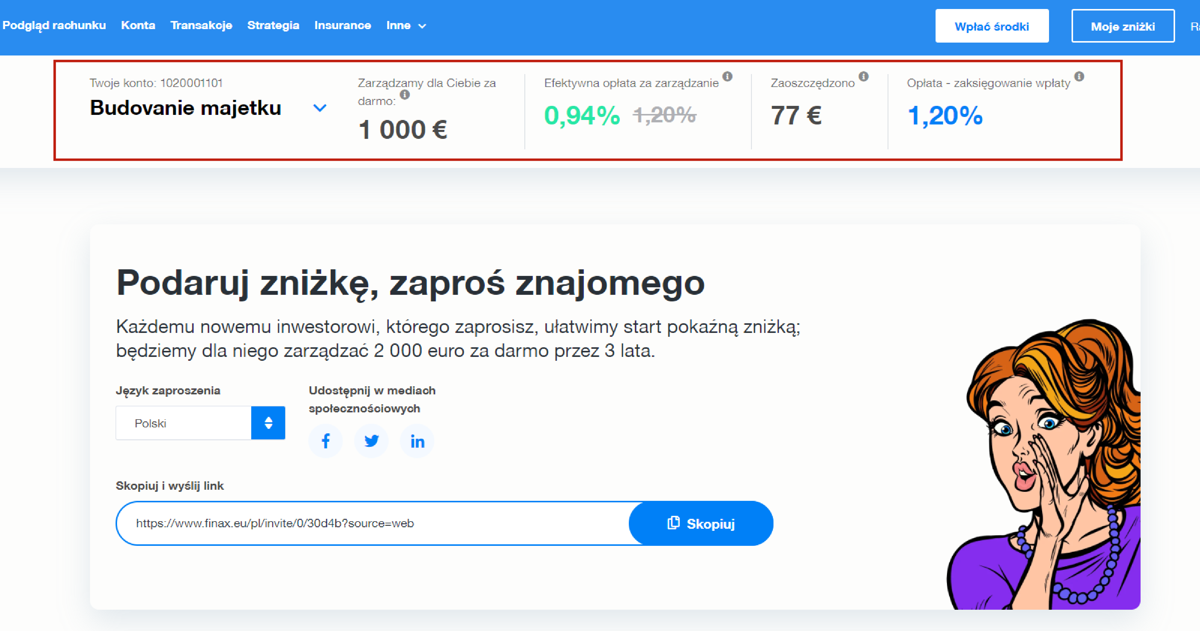 Przegląd zniżek i wyższa zniżka dla Twoich bliskich | Finax.eu