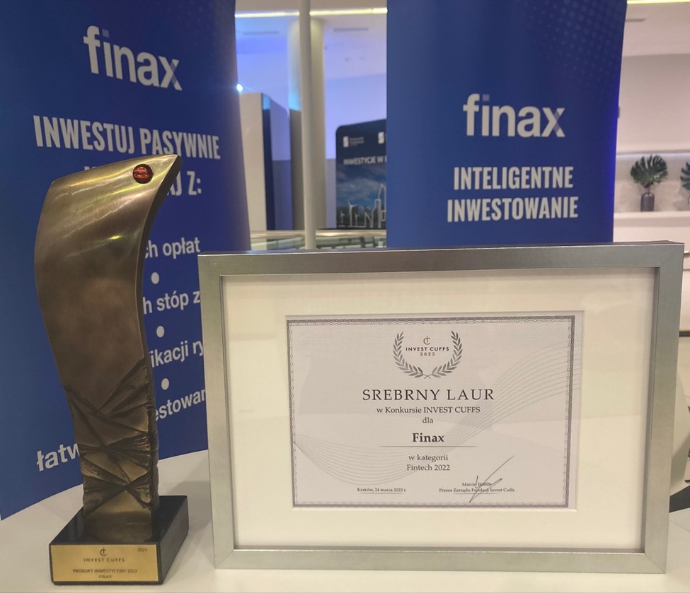 Finax inwestycyjnym produktem roku w Invest Cuffs 2023 | Finax.eu