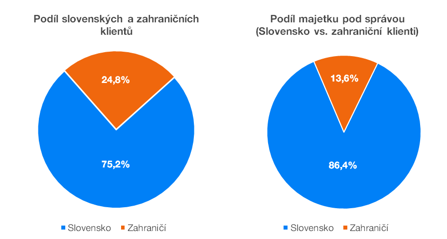 Podil slovenskych a zahraničních klientu | Finax.cs