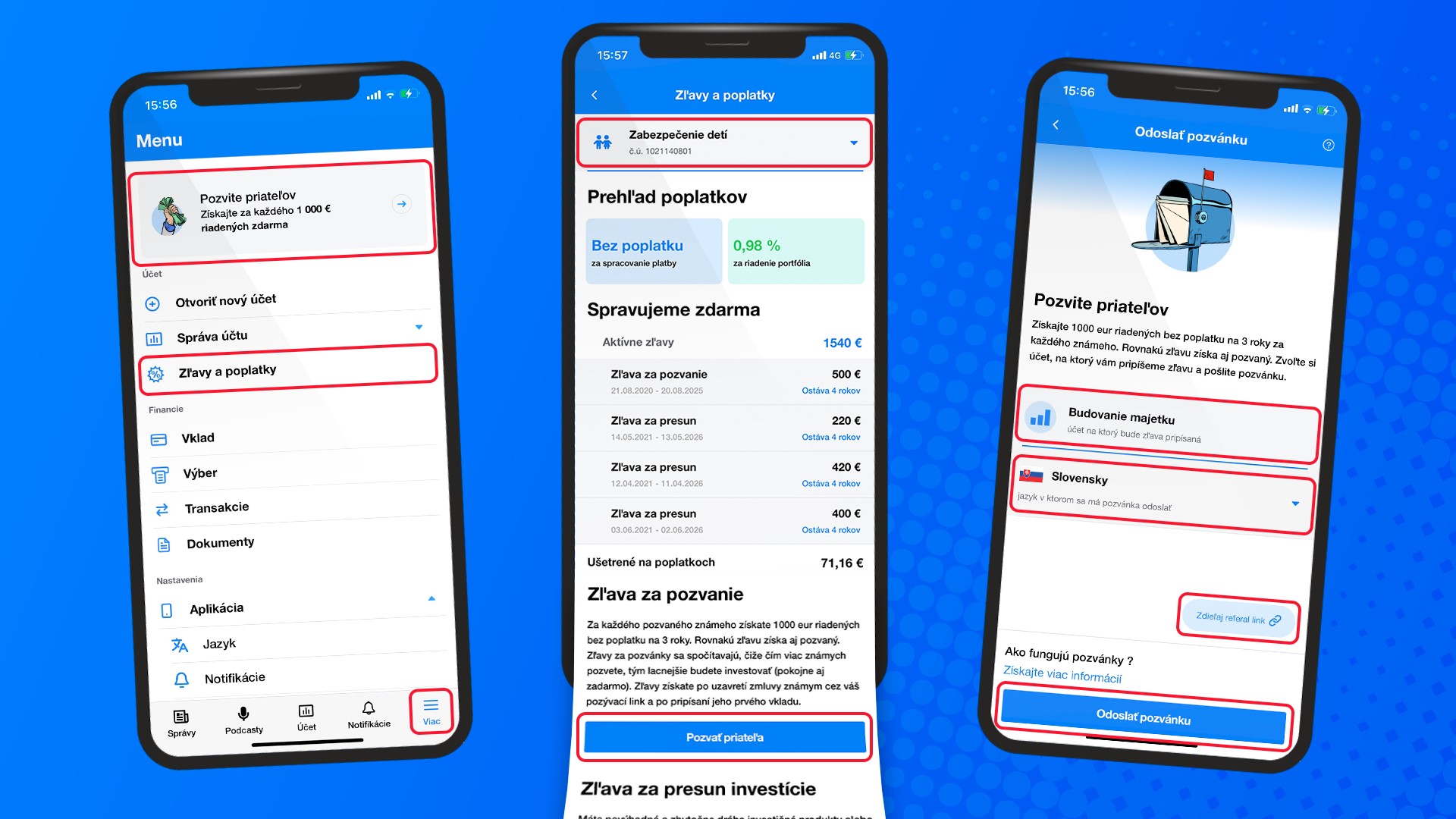 Prehľad zliav a vyššia zľava za pozvanie | Finax.sk
