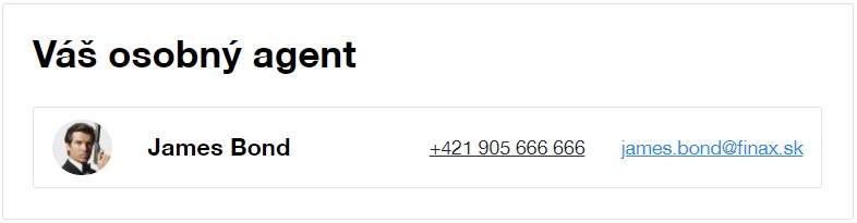 Osobný agent Finax